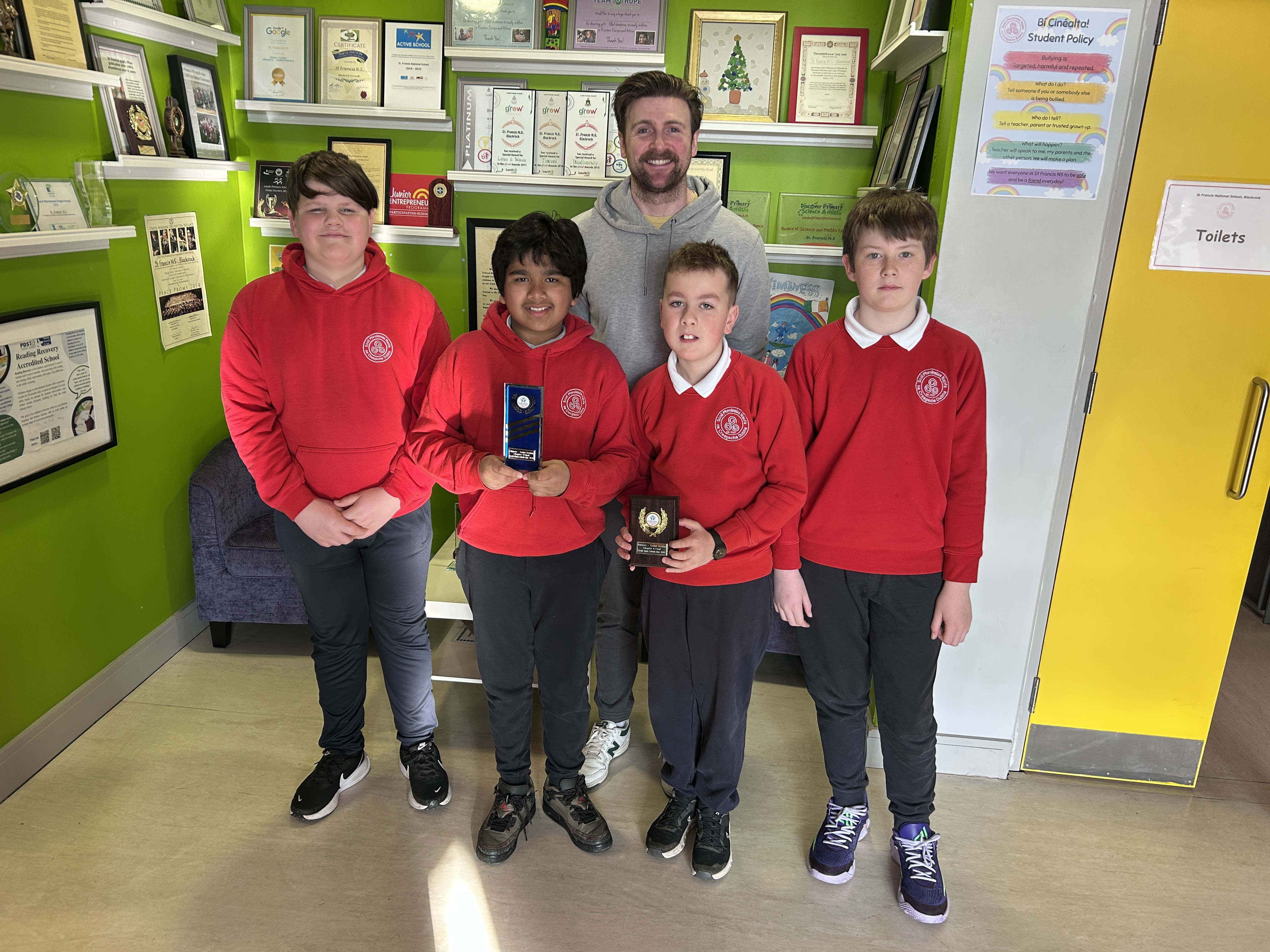 St Francis National School Reach the Final of the Credit Union Quiz